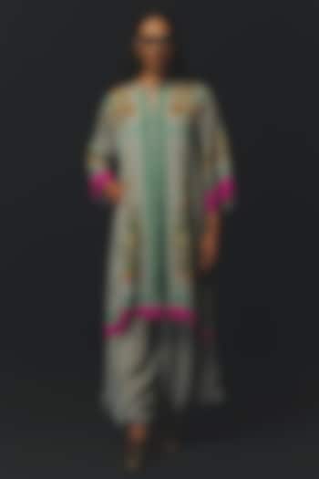 Grey Chiffon Co-Ord Set by Basil Leaf at Pernia's Pop Up Shop