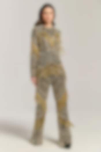 Multi-Colored Mesh Sequin Embellished Jumpsuit by BLING EMPIRE at Pernia's Pop Up Shop