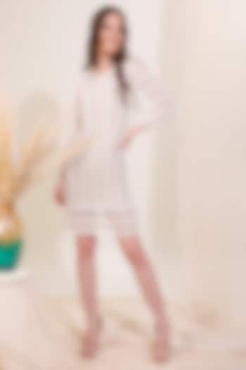 White Crochet Mini Summer Dress by Blush & M at Pernia's Pop Up Shop