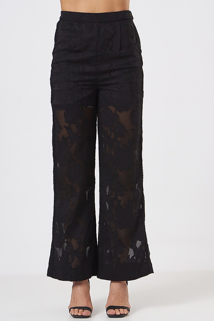 Black Jacquard Co-Ord Set by Blush & M at Pernia's Pop Up Shop