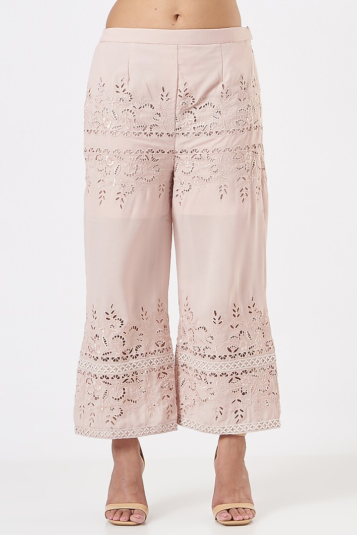 Blush Pink Embroidered Kaftan Set by Blush & M at Pernia's Pop Up Shop