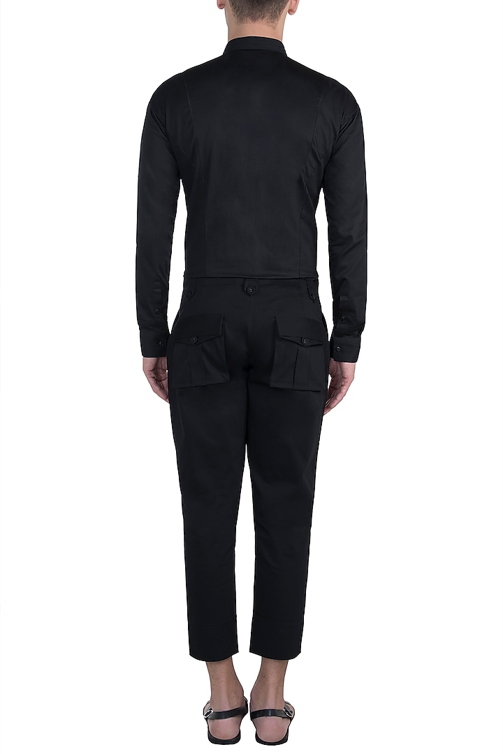 Black moon handcrafted shirt available only at Pernia's Pop Up Shop.