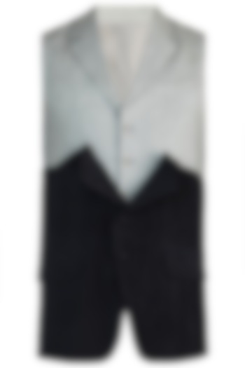 Black deconstructed waistcoat by BLONI