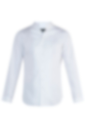 White bespoke handcrafted shirt by BLONI
