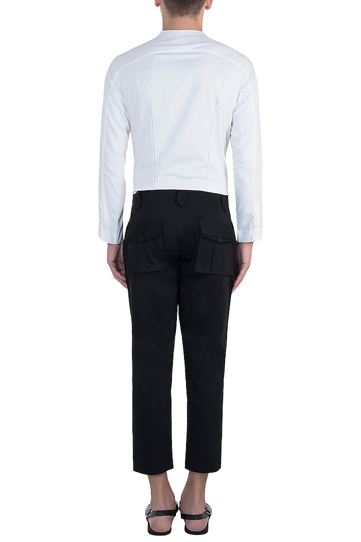 White bespoke handcrafted shirt available only at Pernia's Pop Up Shop.