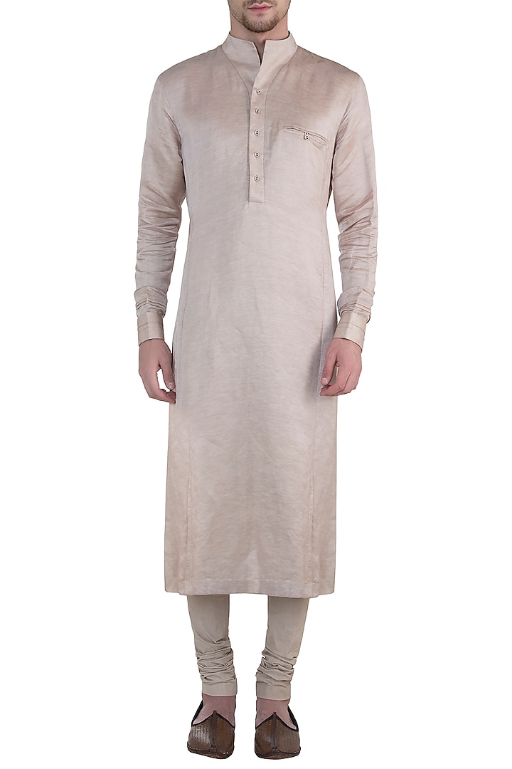 Old rose kurta with churidar available only at Pernia's Pop Up Shop.