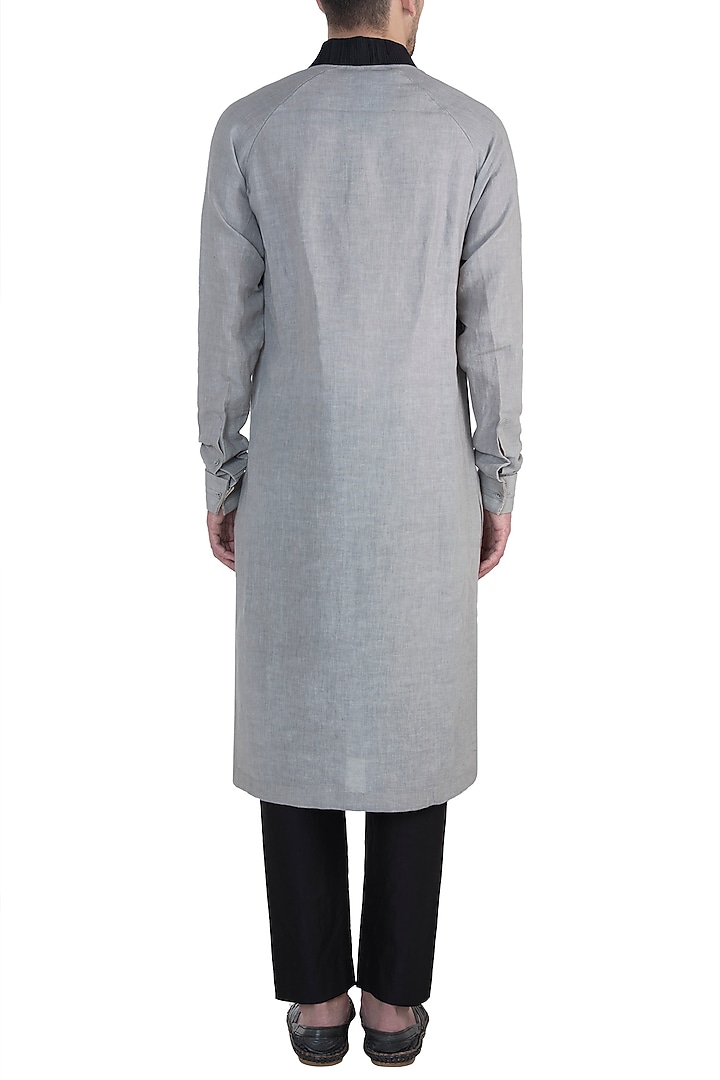 Grey and black kurta available only at Pernia's Pop Up Shop.