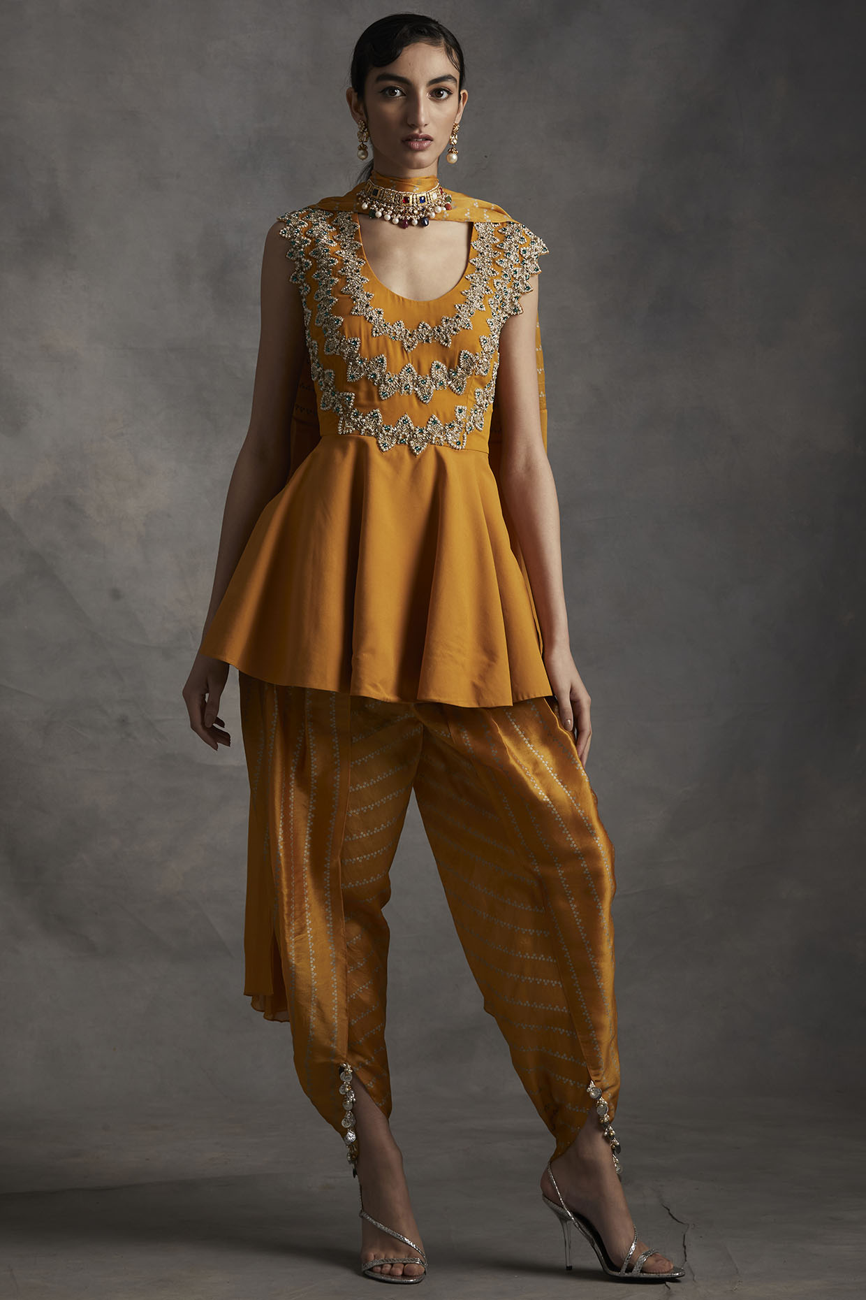 yellow set for haldi