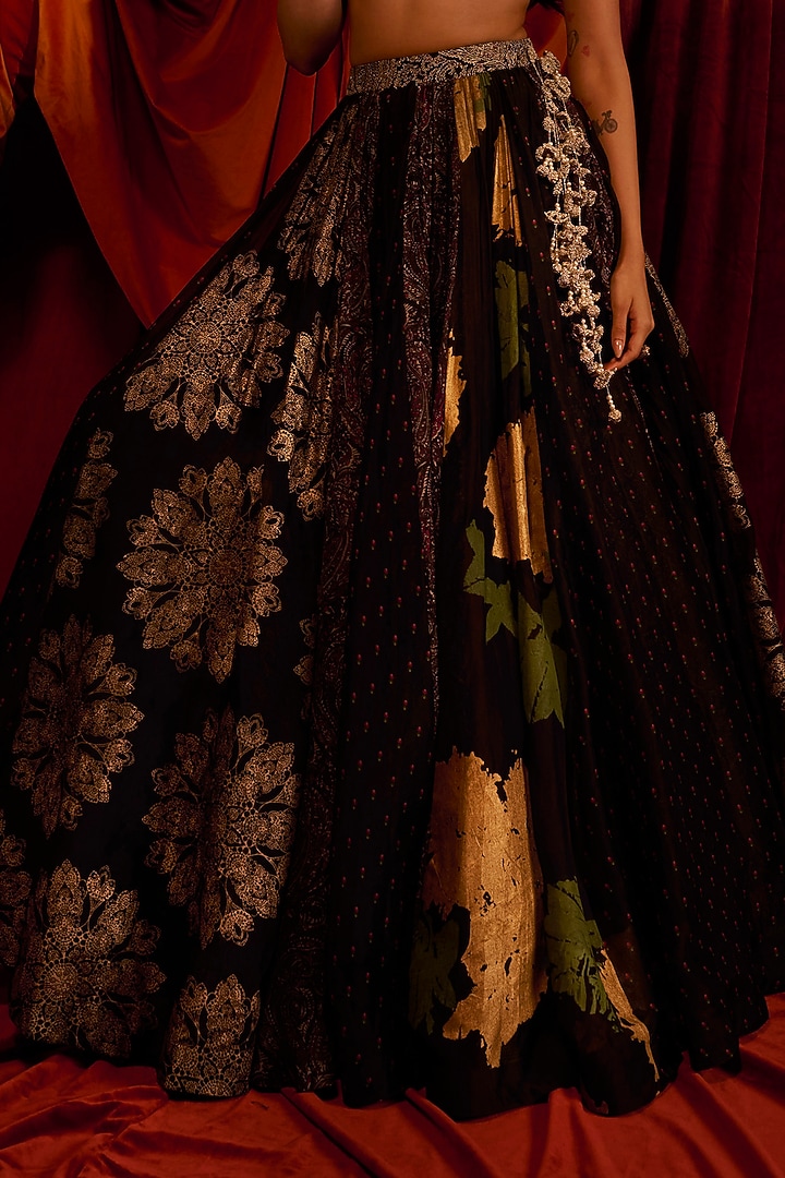 Black Organza Skirt Set by Bhumika Sharma at Pernia's Pop Up Shop