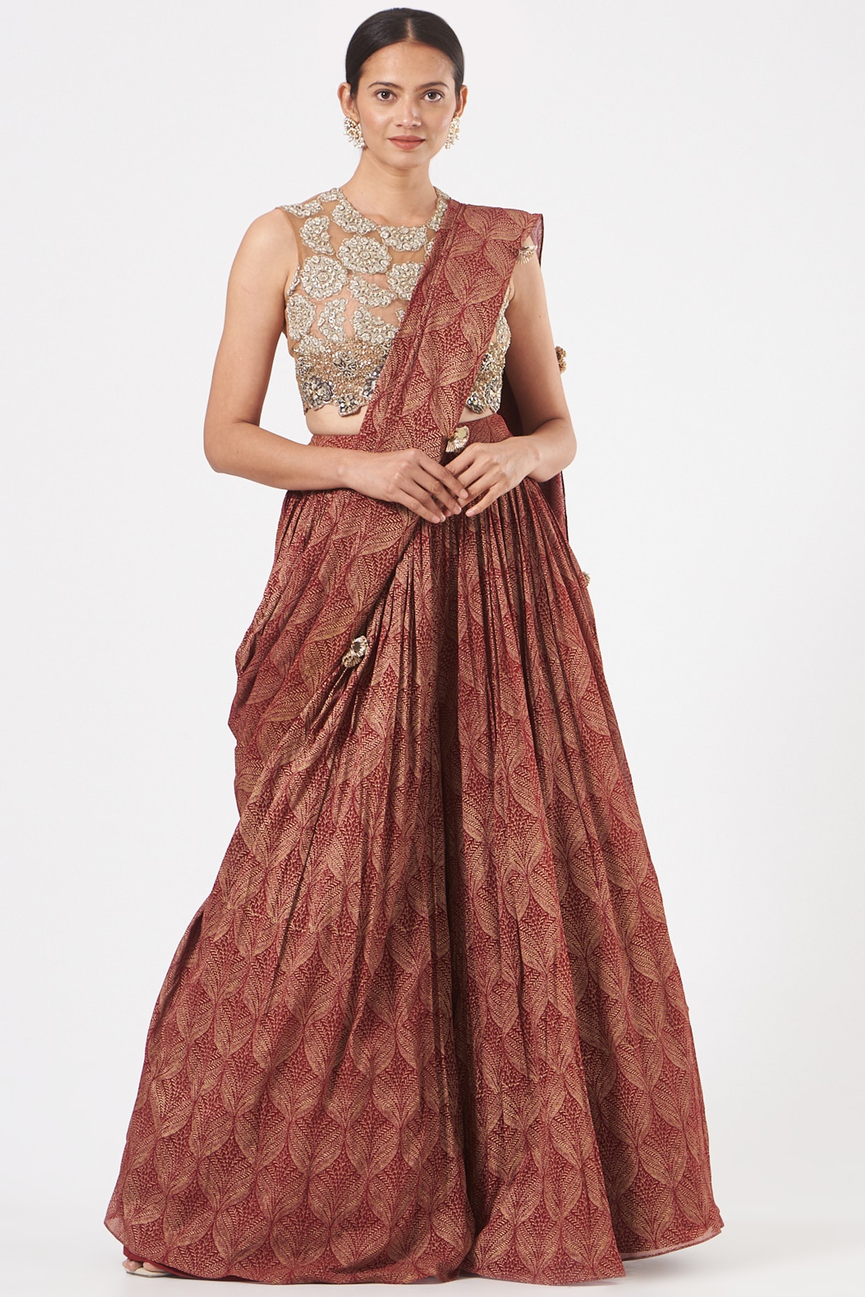 Palazzo saree outlet dress