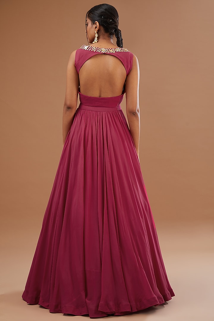 Pink Blend Silk Wedding Lehenga Set by Bhumika Sharma at Pernia's Pop Up Shop