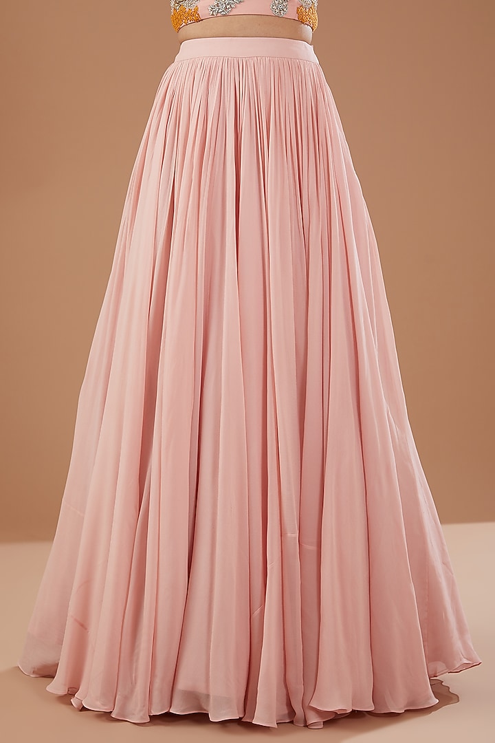 Blush Pink Silk Wedding Lehenga Set by Bhumika Sharma at Pernia's Pop Up Shop