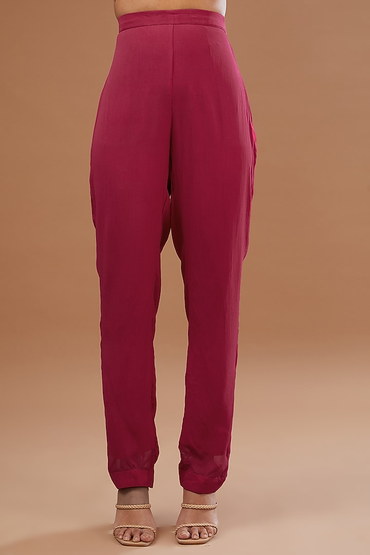 Pink Silk Kurta Set by Bhumika Sharma at Pernia's Pop Up Shop