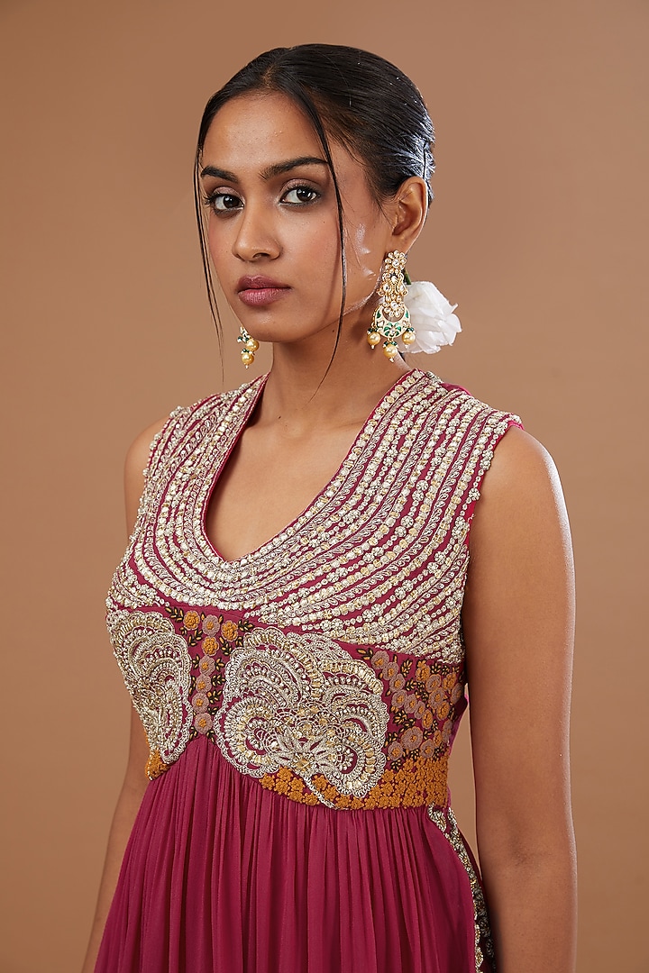 Pink Silk Kurta Set by Bhumika Sharma at Pernia's Pop Up Shop