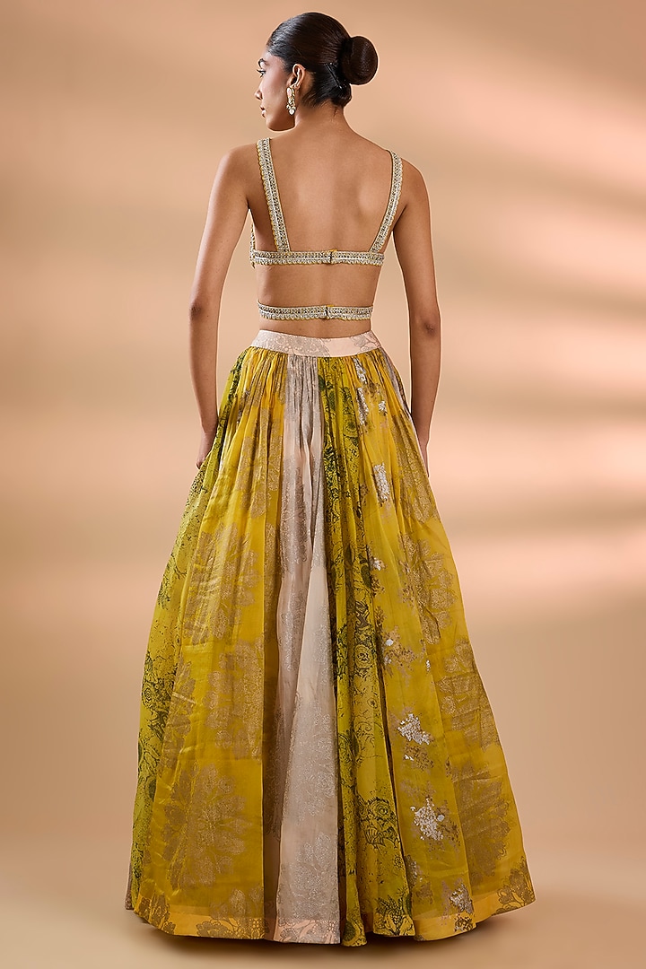 Multi-Colored Organza & Net Skirt Set by Bhumika Sharma at Pernia's Pop Up Shop
