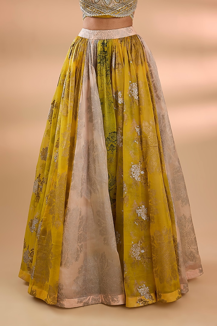 Multi-Colored Organza & Net Skirt Set by Bhumika Sharma at Pernia's Pop Up Shop