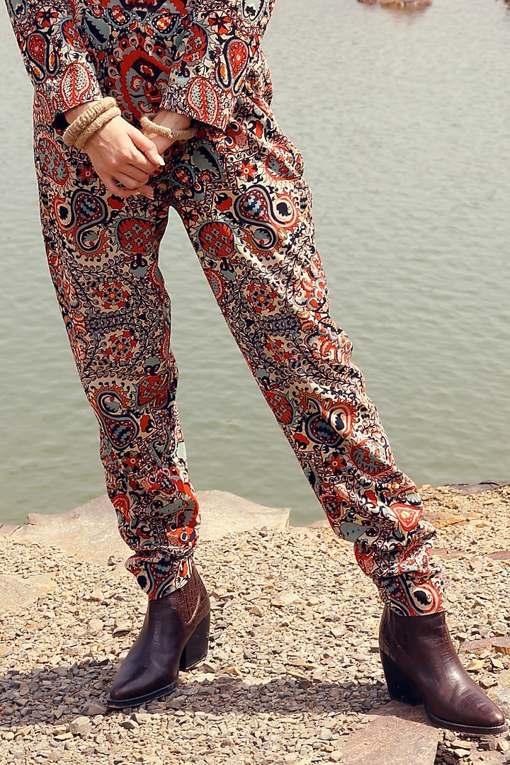 Black Georgette Pant Jacket Set by Bhumika Sharma at Pernia's Pop Up Shop