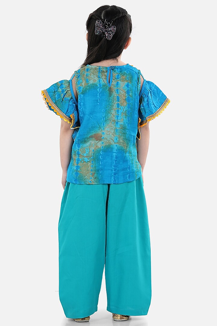 Light Blue Pant Set For Girls by BownBee at Pernia's Pop Up Shop