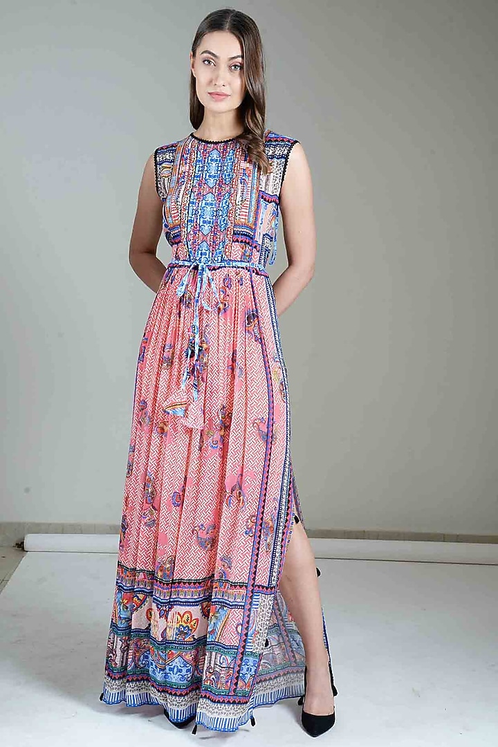 chinese dress ladies Anastasia Maxi Dress Multicoloured / XL