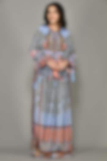 Indigo Botanica Printed Maxi Dress by Bhanuni By Jyoti at Pernia's Pop Up  Shop 2026