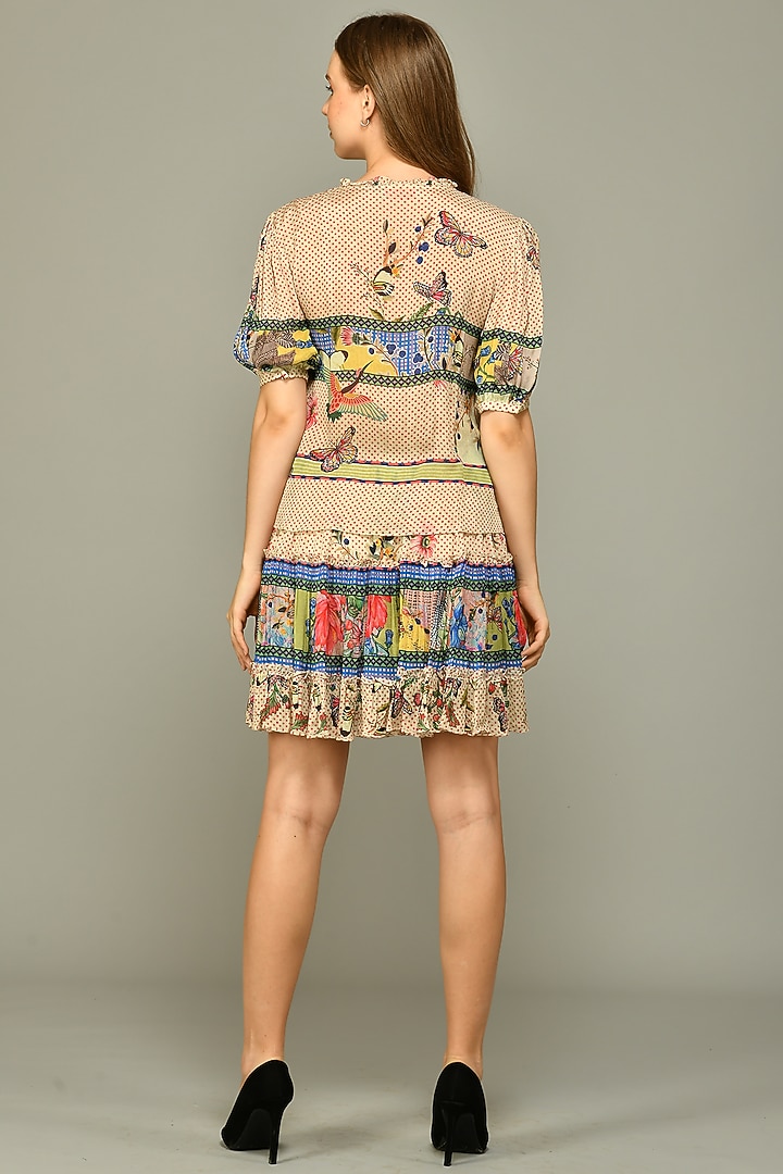 Multi-Colored Printed Tunic Vacation Dress by Bhanuni By Jyoti at Pernia's Pop Up Shop
