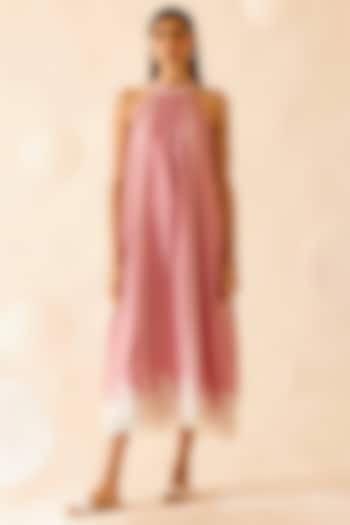 Pink Cotton Maxi Dress by Bunka