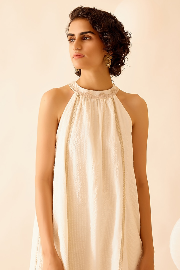 Ivory Cotton Maxi Vacation Dress by Bunka at Pernia's Pop Up Shop