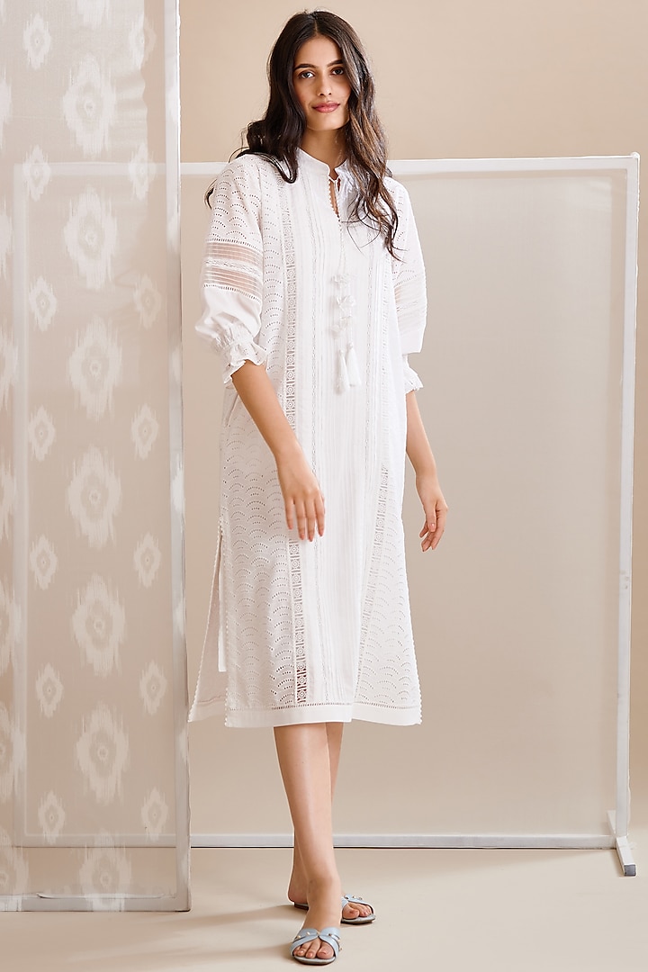 White Cotton Tunic by Bunka