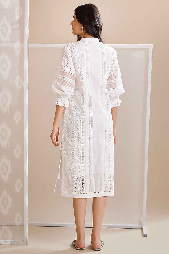 White Cotton Tunic by Bunka at Pernia's Pop Up Shop