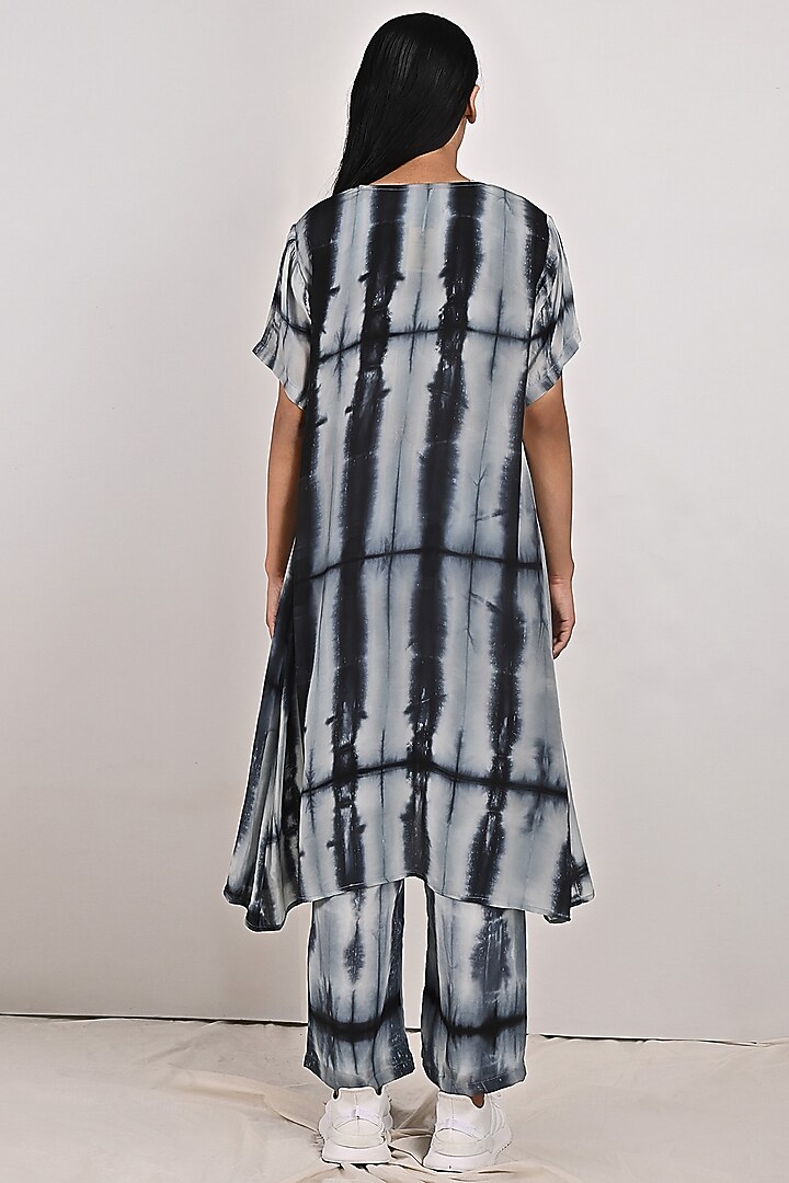 Light Grey Printed Co-Ord Set by Bohame at Pernia's Pop Up Shop