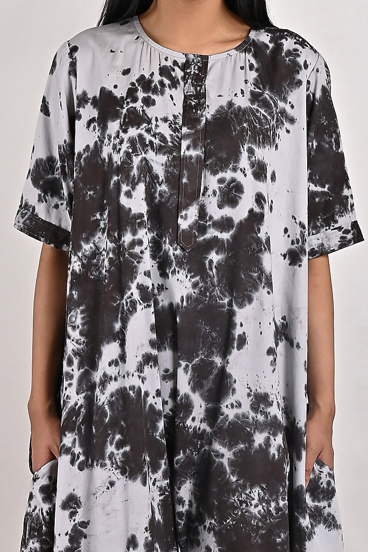 Light Grey Modal Printed Jumpsuit by Bohame at Pernia's Pop Up Shop