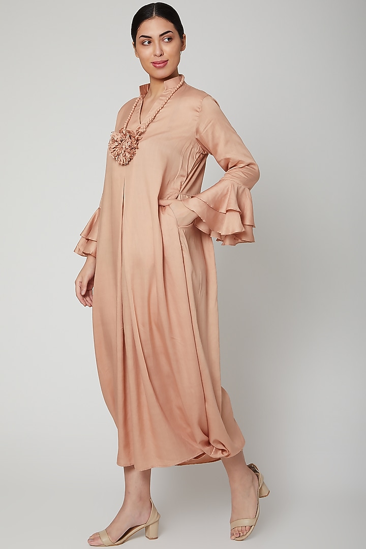 Rose Gold Dress With Necklace by Bohame at Pernia's Pop Up Shop 2026