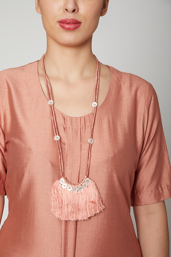 Rose Gold Dress Come Jumpsuit With Necklace by Bohame at Pernia's Pop Up Shop