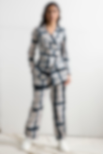 Cream Tie-Dye Jacket Set by Bohame at Pernia's Pop Up Shop