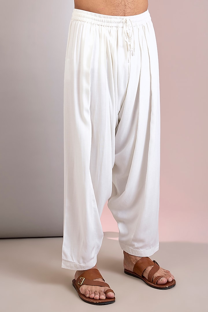 Light Pink Georgette Embroidered Kurta Set by Bohame Men at Pernia's Pop Up Shop