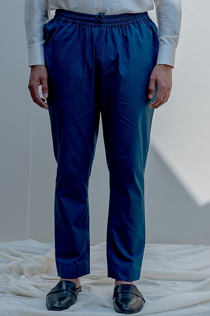 Turquoise Embroidered Overlapped Achkan Jacket Set by Bohame Men at Pernia's Pop Up Shop
