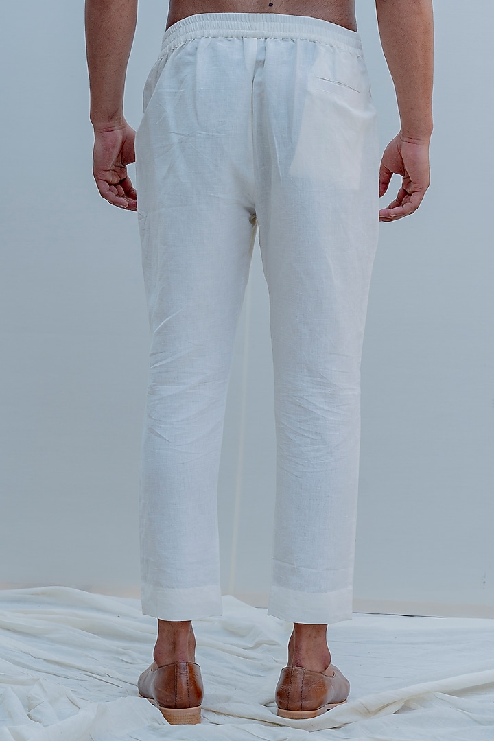 Off White Embroidered Achkan Jacket Set by Bohame Men at Pernia's Pop Up Shop