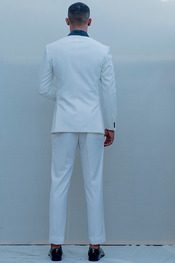 White Suiting Tuxedo Set by Bohame Men at Pernia's Pop Up Shop