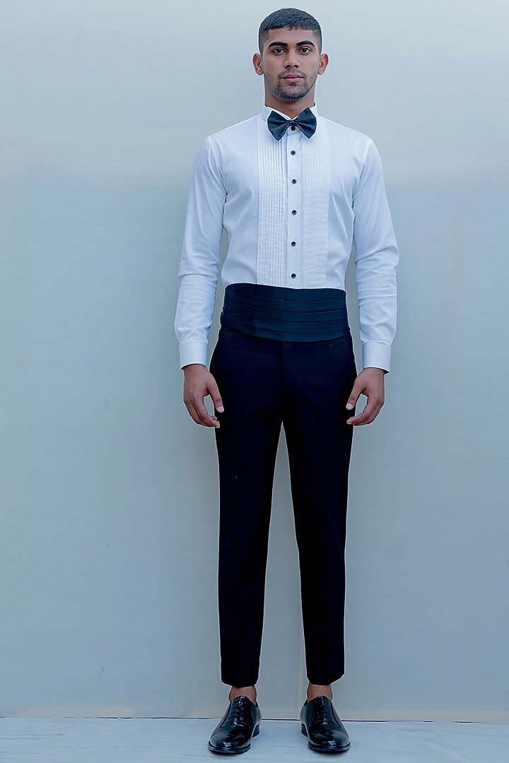 Black Suiting Tuxedo Set by Bohame Men at Pernia's Pop Up Shop