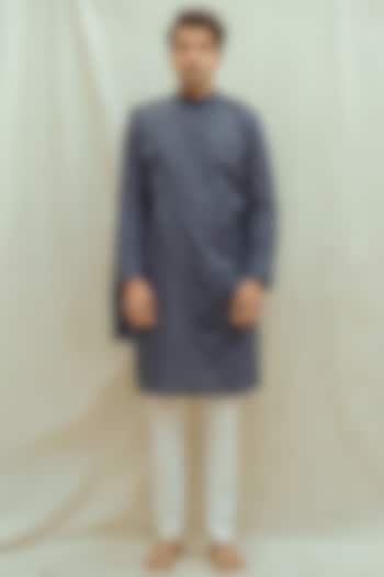 Royal Blue Kurta With Pants by Bohame Men at Pernia's Pop Up Shop