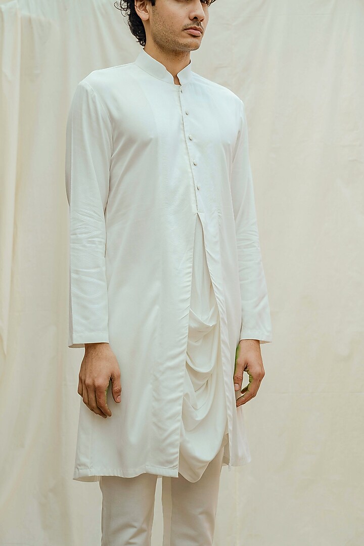 White Kurta With Pants by Bohame Men at Pernia's Pop Up Shop
