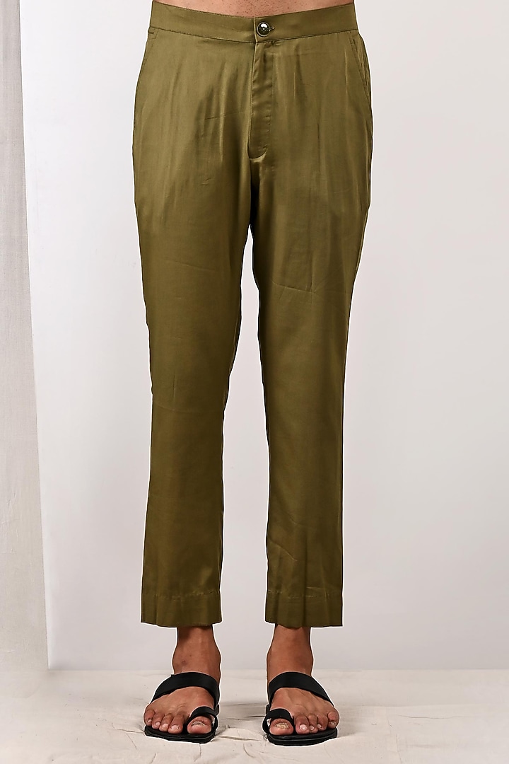 Beige Modal Tie-Dyed Printed Kurta Set by Bohame Men at Pernia's Pop Up Shop
