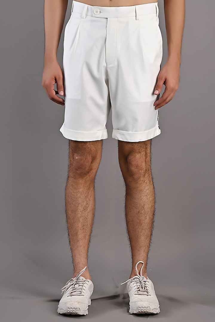 Off-White & Blue Printed Co-Ord Set by Bohame Men at Pernia's Pop Up Shop