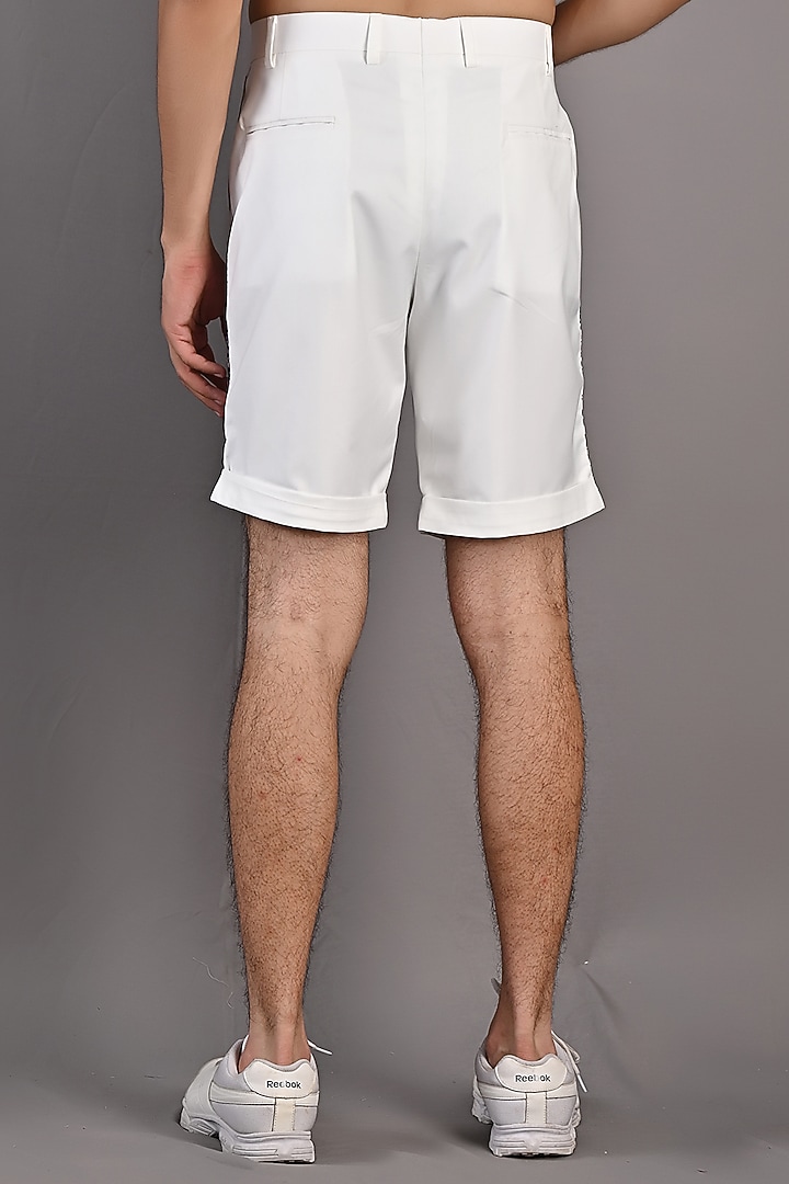 Off-White & Blue Printed Co-Ord Set by Bohame Men at Pernia's Pop Up Shop