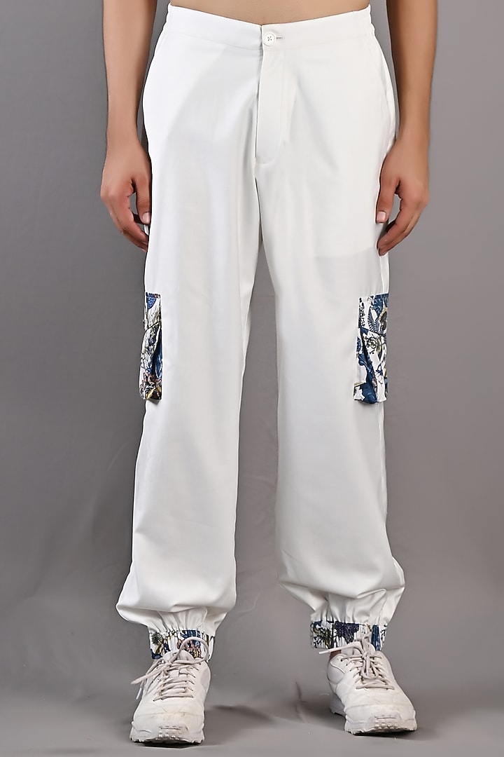 Off-White Suiting Jogger Pant Set by Bohame Men at Pernia's Pop Up Shop