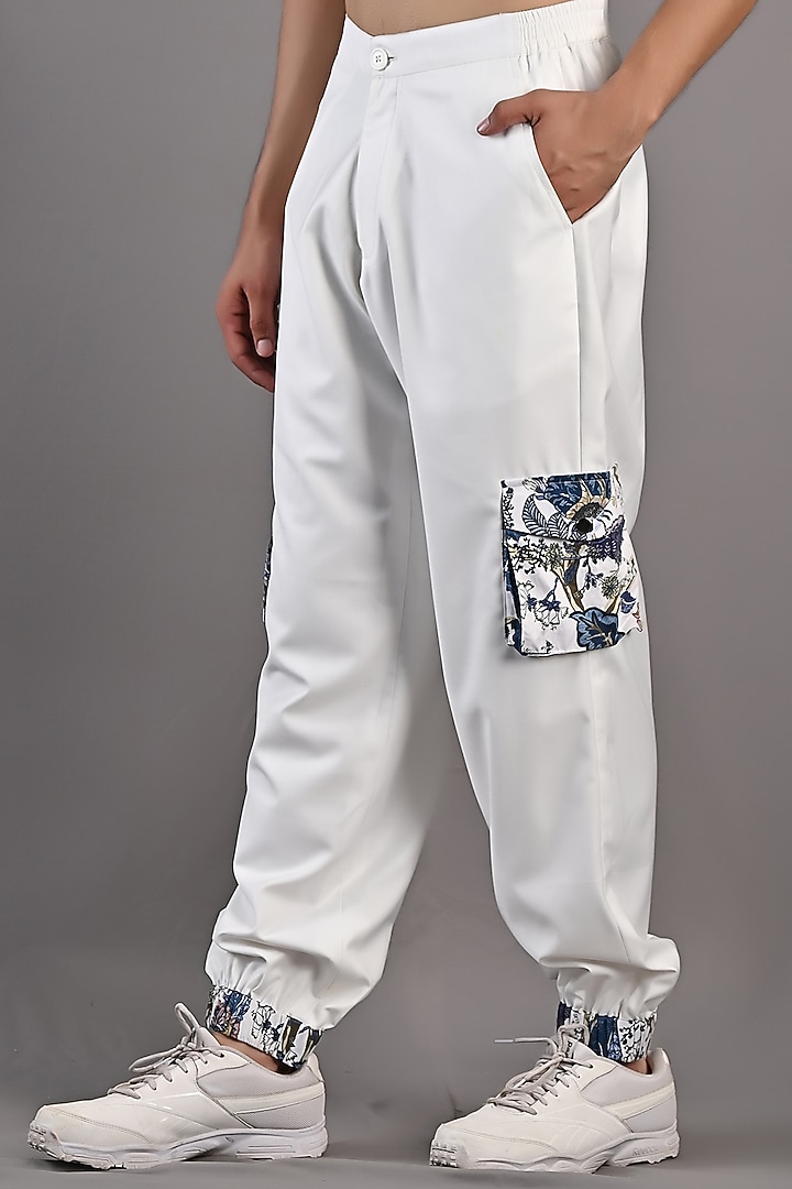 Off-White Suiting Jogger Pant Set by Bohame Men at Pernia's Pop Up Shop