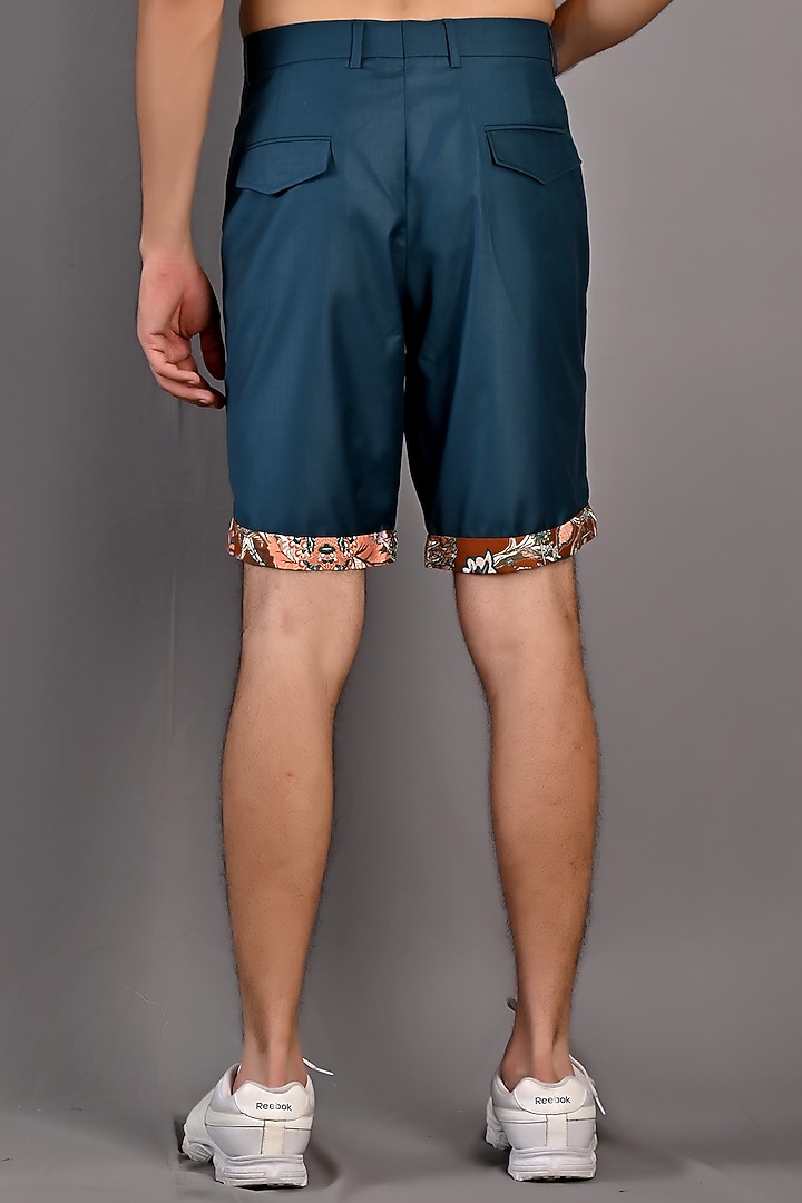 Maroon & Teal Printed Co-Ord Set by Bohame Men at Pernia's Pop Up Shop