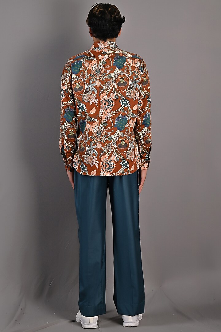 Teal Suiting Pant Set by Bohame Men at Pernia's Pop Up Shop