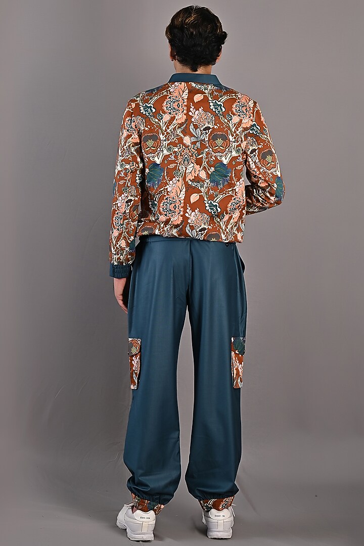 Teal Suiting Jogger Pant Set by Bohame Men at Pernia's Pop Up Shop