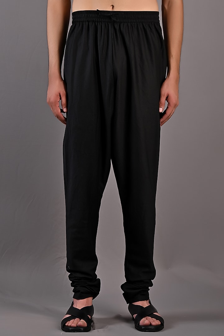 Black Chanderi Kurta Set by Bohame Men at Pernia's Pop Up Shop